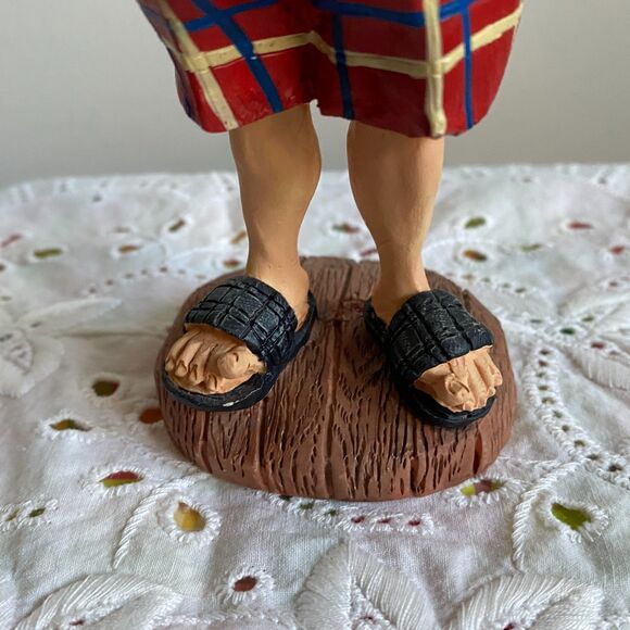 Vintage Russ Berrie "Gimme A Break" Figurine, Quirky Grandpa with Remote - Picture 5 of 9